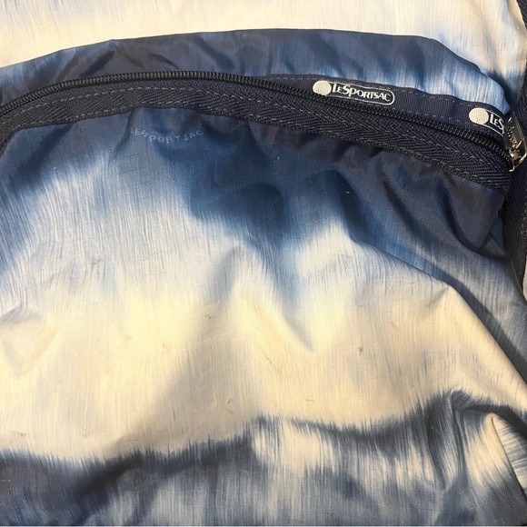 Lesportsac Blue and White Route Backpack - Picture 2 of 3